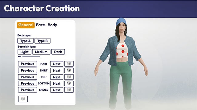 Tùy chỉnh nhân vật với các tùy chọn có sẵn trong Rug Cleaning Simulator