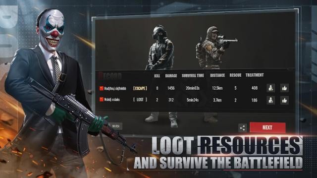 Thu thập tài nguyên và sống sót trên chiến trường của Rules of Survival 2.0