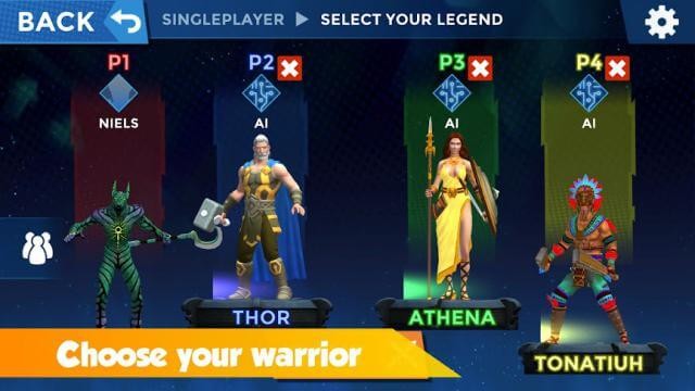 Chọn nhân vật của bạn trước khi bắt đầu trận đánh