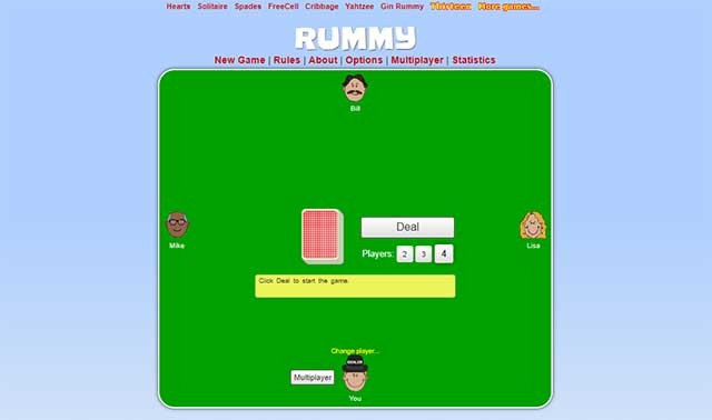 Rummy là game đánh bài Rummy cổ điển (còn được gọi là tá lả, phỏm)