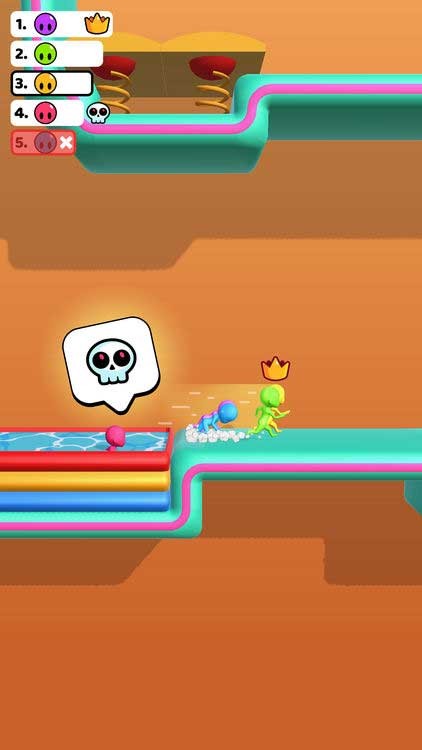 Run Race 3D có cơ chế điều khiển 1 chạm đơn giản