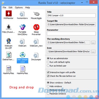 Giao diện Admin GUI