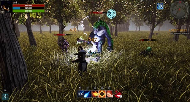 Lối chơi chặt chém cực đã tay đã mắt là điểm nhấn quan trọng trong Rune Knight game