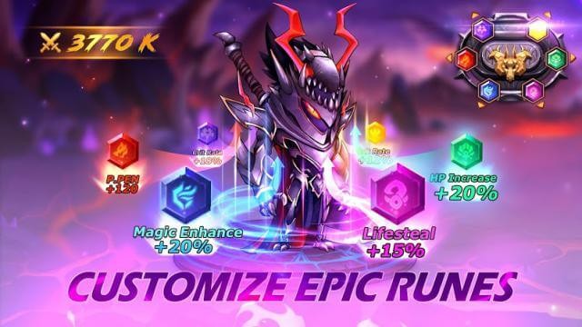 Tùy chỉnh các viên đá huyền thoại