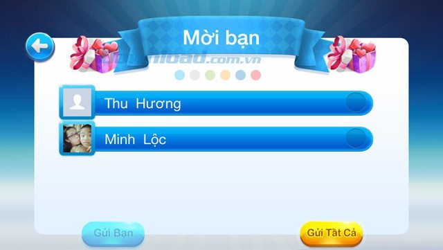 Mời bạn bè cùng tham gia game Running Man