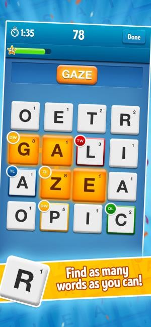 Ruzzle là game đố chữ độc đáo