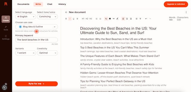 Rytr là công cụ và trợ lý viết AI mạnh mẽ