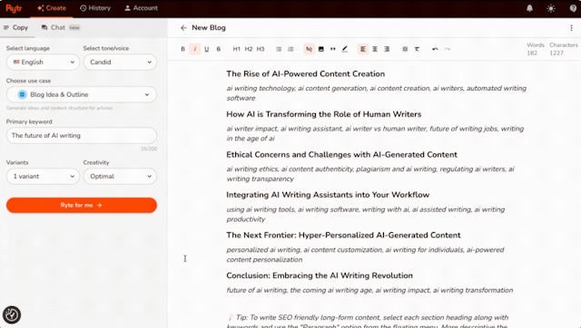 Tạo dàn ý có cấu trúc và nội dung hấp dẫn cho bài blog