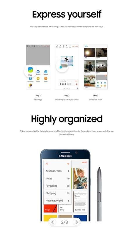 Ứng dụng ghi chú S Note PC