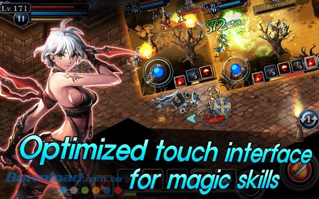 Tiêu diệt kẻ thù bằng các Skill đầy ma thuật trong game S.O.L: Stone of Life EX