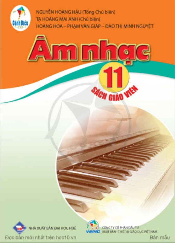 Sách giáo viên Âm Nhạc 11 Cánh Diều