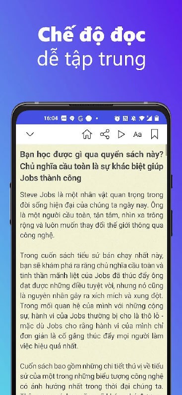 Chế độ đọc để tập trung