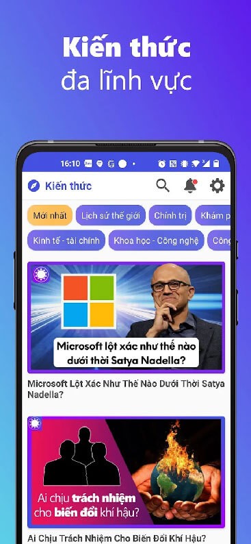 Kiến thức về các lĩnh vực
