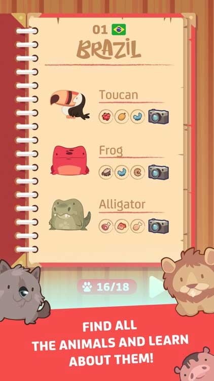 Tìm kiếm tất cả các loài động vật và tìm hiểu về chúng