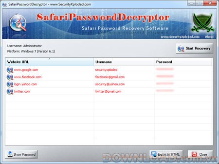 SafariPasswordDecryptor