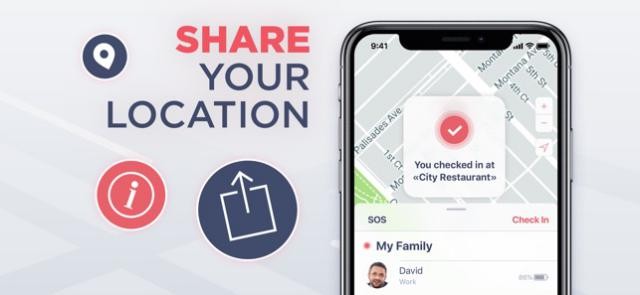 Chia sẻ vị trí của bạn bằng Safe24