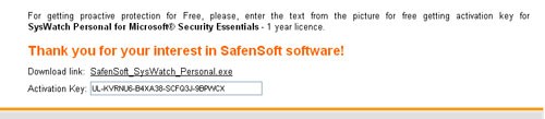 SafenSoft SysWatch Personal