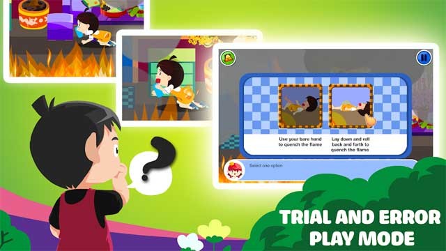 Trẻ sẽ được học cách bảo vệ bản thân thông qua các tình huống cụ thể