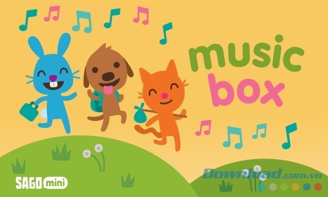 Sago Mini Music Box - game phiêu lưu kết hợp âm nhạc độc đáo dành cho trẻ mầm non