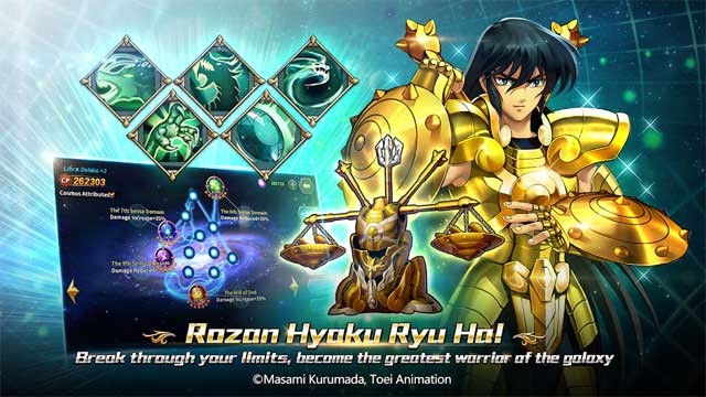 Vượt qua giới hạn bản thân và trở thành chiến binh vĩ đại nhất vũ trụ trong Saint Seiya: Galaxy Spirits