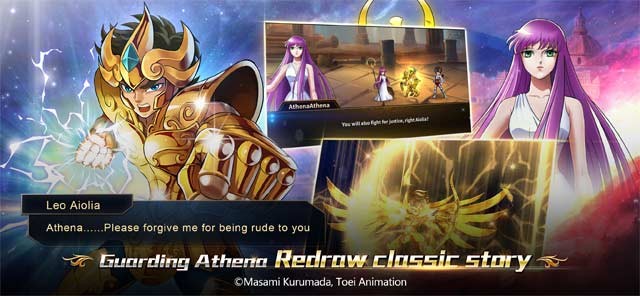 Saint Seiya: Galaxy Spirits đi theo cốt truyện của bộ truyện tranh Saint Seiya