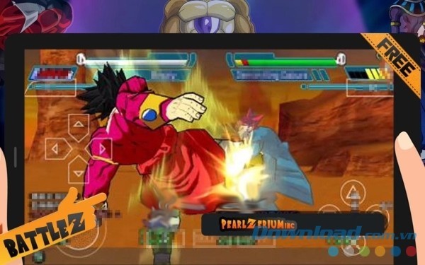 Thiết kế đồ họa Saiyan Ultimate: Battle Fighting cho Android cổ nhưng không hề nhàm chán