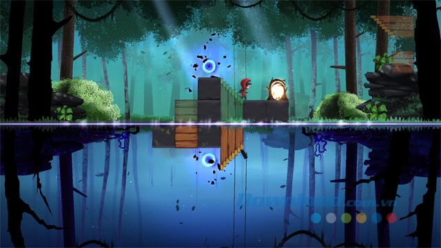 Giải đố bằng cách thả block