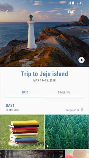 Samsung Gallery Android tích hợp một trình edit ảnh đơn giản