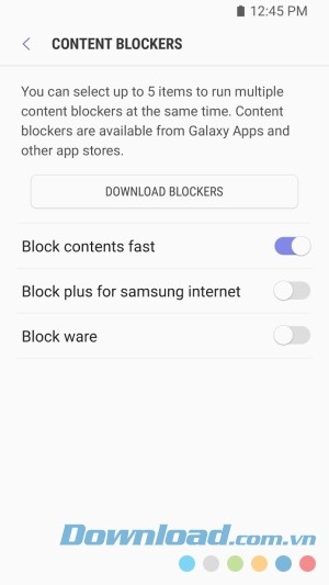 Samsung Internet Browser Beta cho Android chặn nội dung không mong muốn