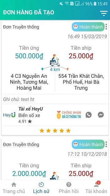 Lựa chọn đơn hàng