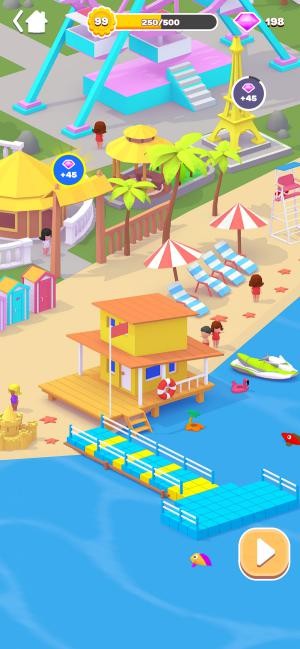 Bối cảnh game diễn ra trên một bờ biển cát trắng tuyệt đẹp