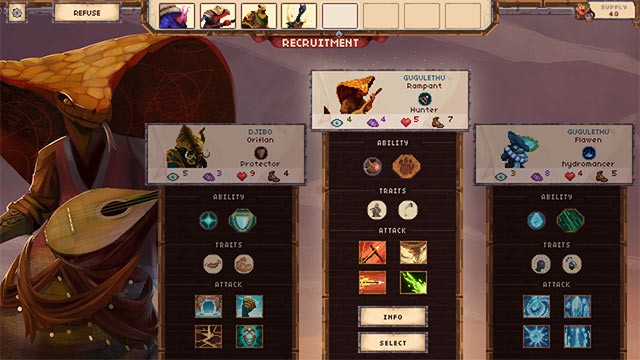 Trang bị cho các nhân vật khả năng, skill và ma thuật mới trong khi chơi Sandwalkers game