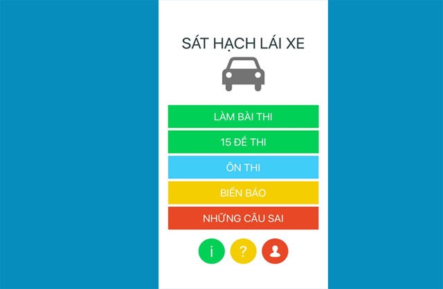 Phần mềm Sát Hạch Lái Xe Ôtô gồm 450 câu hỏi lý thuyết