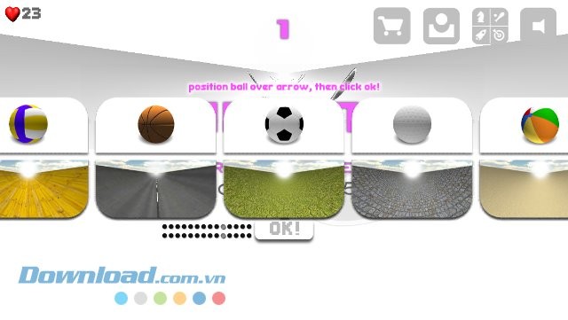 Mở khóa những quả bóng mới trong game Save Pinky