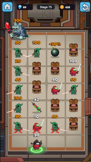 Game có tất cả 80 level, 4 cơ chế chơi khác nhau