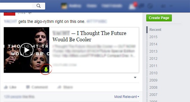 Download video Facebook với 1 click