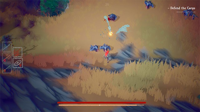 Kết hợp phòng thủ và tấn công để đánh bại đàn thú hoang cũng như những kẻ săn đuổi phía sau