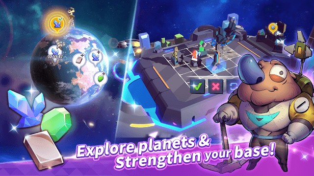 Khám phá hành tinh và tăng cường sức mạnh căn cứ