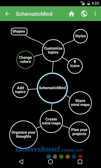 Tùy biến hình nền trên SchematicMind