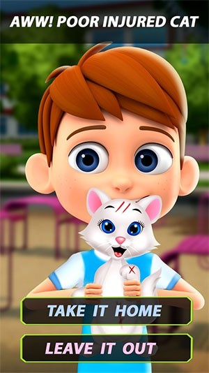 School Day Choices đặt ra nhiều tình huống để bé tương tác