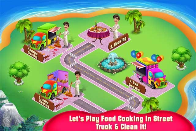 School Food Truck Cooking and Cleaning là game nấu ăn kết hợp dọn dẹp hấp dẫn