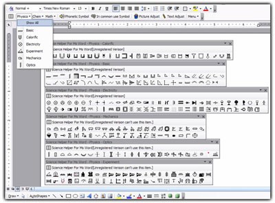 Science Helper For Ms Word