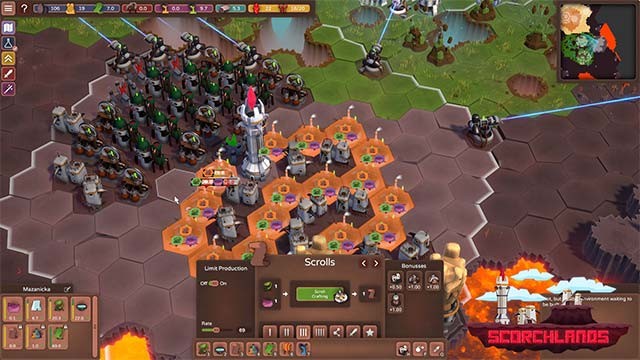 Xây dựng thuộc địa mới trên hành tinh núi lửa của Scorchlands