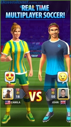 Game bóng đá nhiều người chơi theo thời gian thực