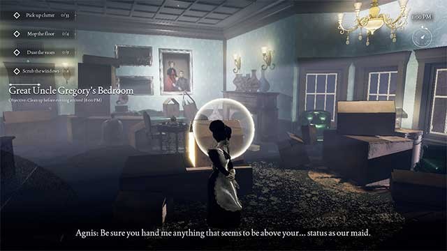 Dọn dẹp các căn phòng và tìm hiểu bí mật trong ngôi biệt thự u ám