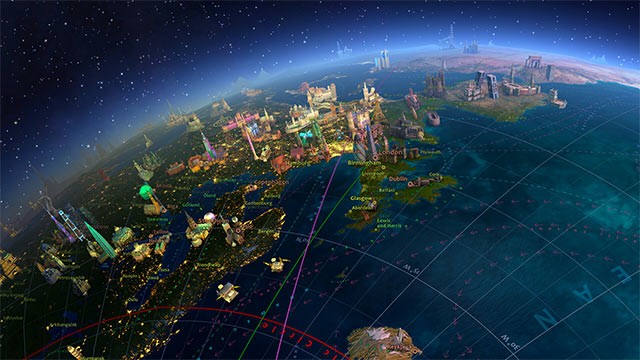 Toàn bộ thế giới 3 chiều trong Earth 3D đều có sẵn và tự động tải về trên Screen Wonder app