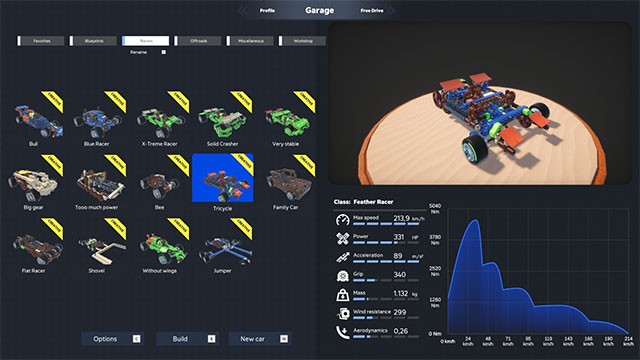 Đua xe nhận thưởng và mở khóa nhiều loại động cơ, lốp... trong Screw Drivers
