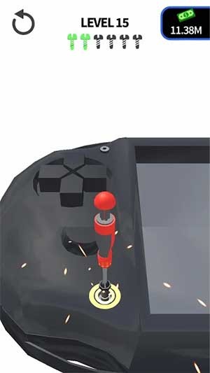 Vặn ốc vít để gắn chặt các bộ phận với nhau