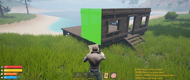 Xây dựng nơi trú ẩn an toàn trên đảo để bắt đầu hành trình sinh tồn 1 mình