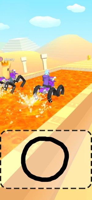 Cố gắng vượt đối thủ và về đích đầu tiên